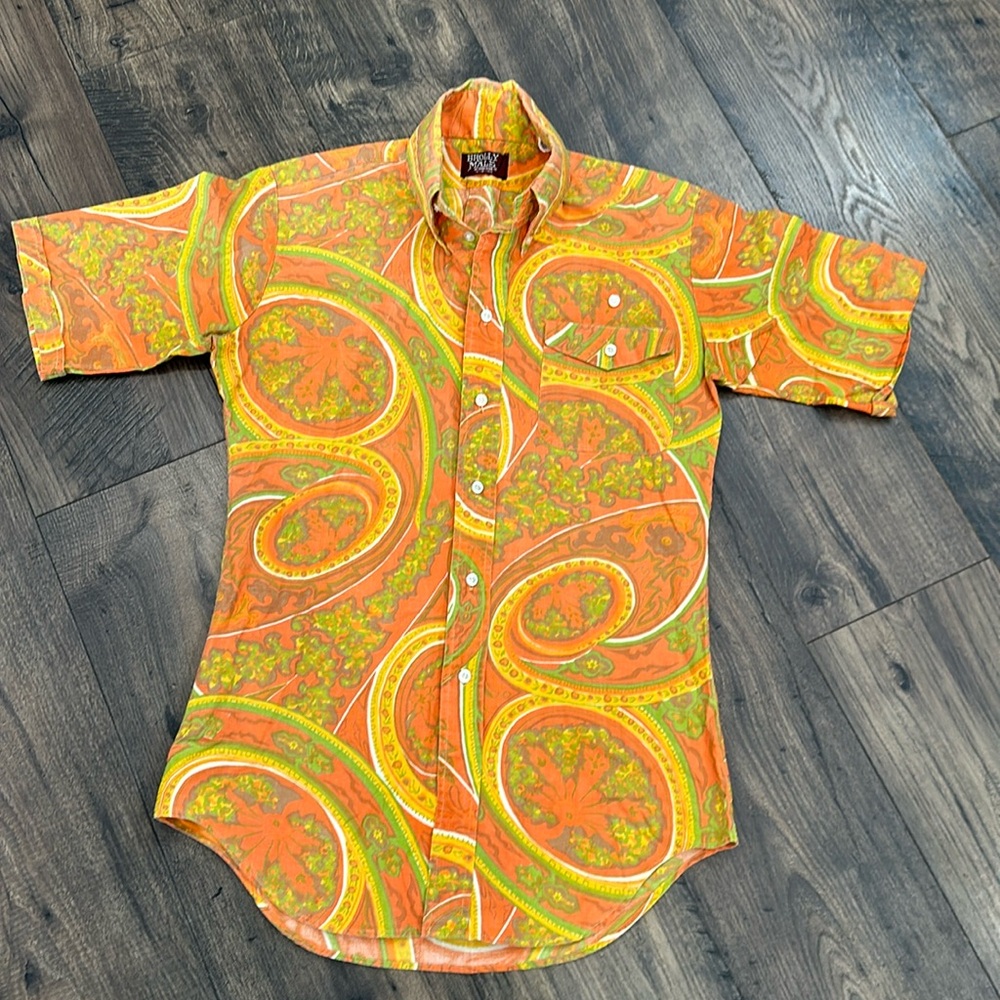 VINTAGE Brolly Male McGregor Paisley Shirt. Size small